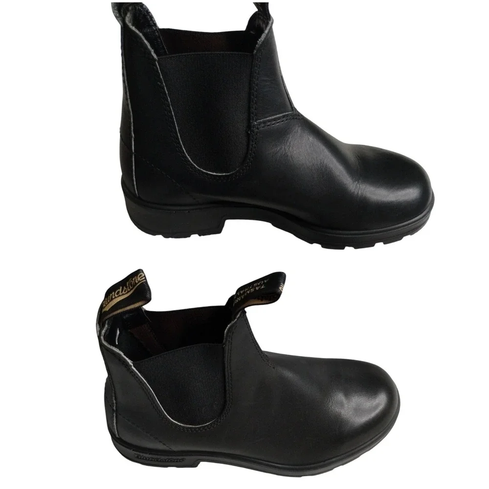 NEW‎ Blundstone 510 Black Leather Chelsea Boots Women's 6.5 AU 3.5 Elastic Side